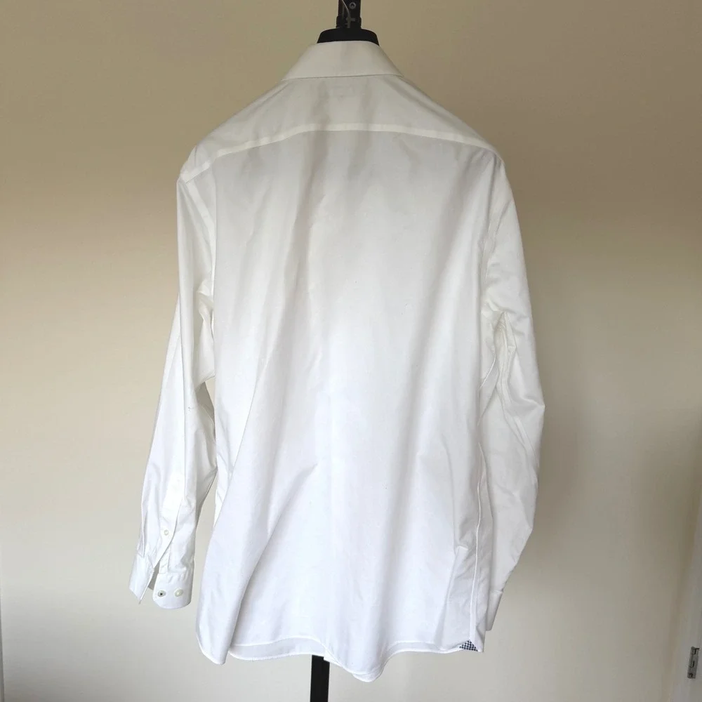 Banana Republic XL White Non-Iron Cotton Standard Fit Dress Shirt